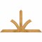 Ekena Millwork Richland Rough Sawn Timber Gable Bracket, Western Red Cedar, 60"W x 32"H x 4"D x 4"F, 13/12 Pitch GBW060X32X0404RIC00RWR - alternate 1